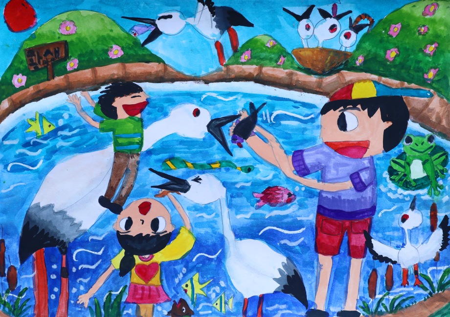 황새 전국 사진(그림) 공모전 당선작 이미지