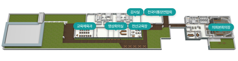 3층 안내도 이미지로 자세한 내용은 하단에 있습니다.