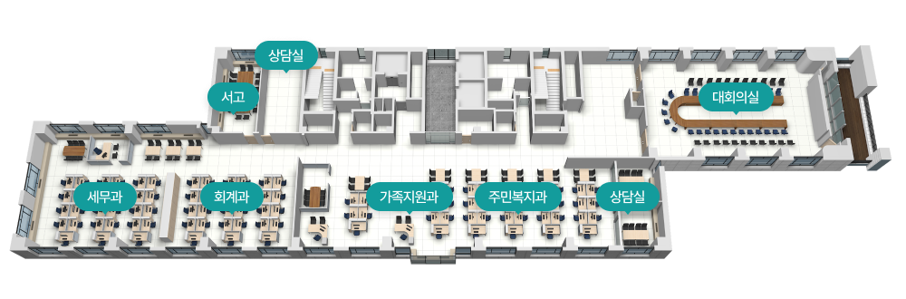 4층 안내도 이미지로 자세한 내용은 하단에 있습니다.