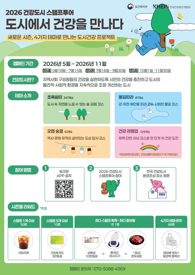 1.건강도시 스탬프 투어 홍보물 이미지