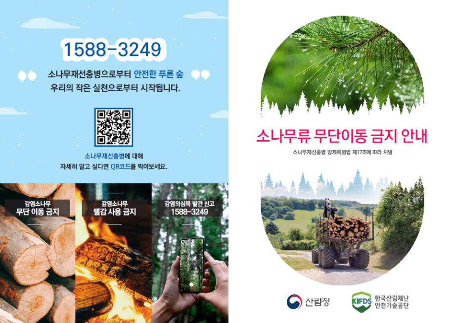 2.소나무류 무단 이동 특별단속 안내 홍보물 (1) 이미지