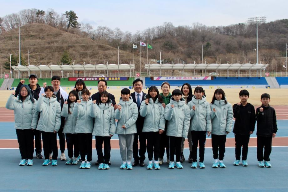 3.1절 기념 도지사기 시군대항 역전경주대회 훈련 격려 이미지