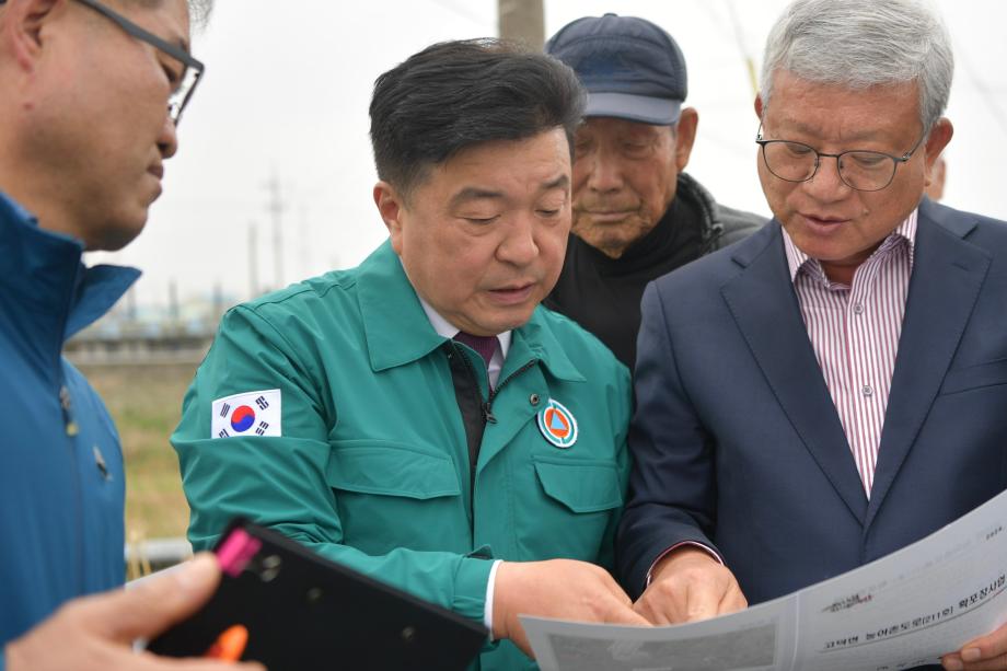주요사업장 현장방문(구만-상궁간 농어촌도로 확포장사업) 이미지
