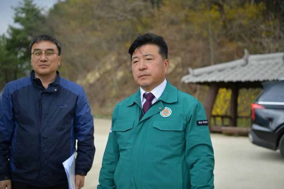 주요사업장 현장방문(옥계호 생태탐방 둘레길 조성) 이미지