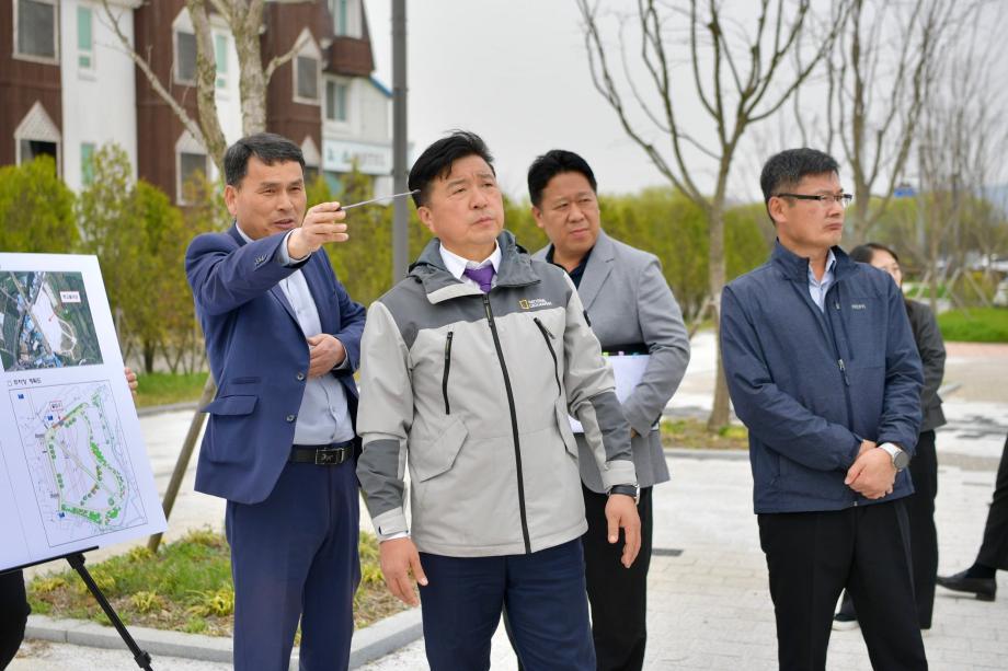 주요사업장 현장방문(옛고을마당 주차장 정비공사) 이미지