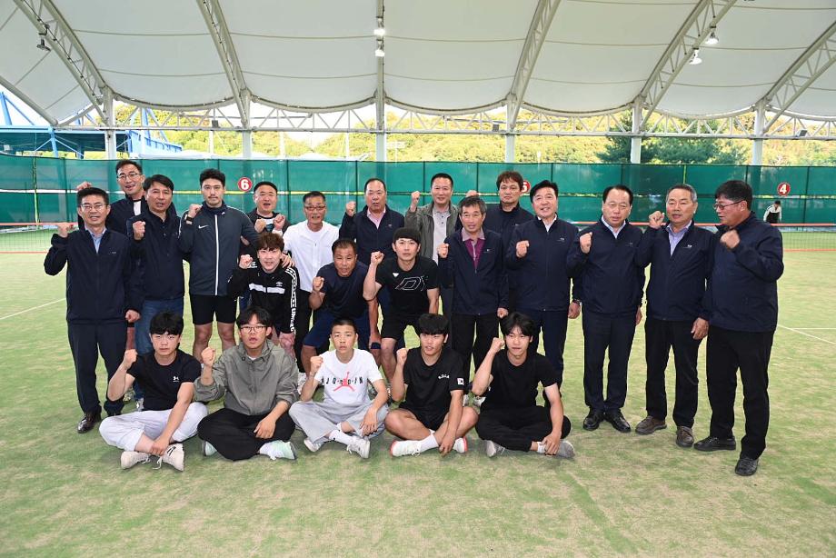 제76회 충남도민체육대회 종목별 훈련 격려(족구) 이미지