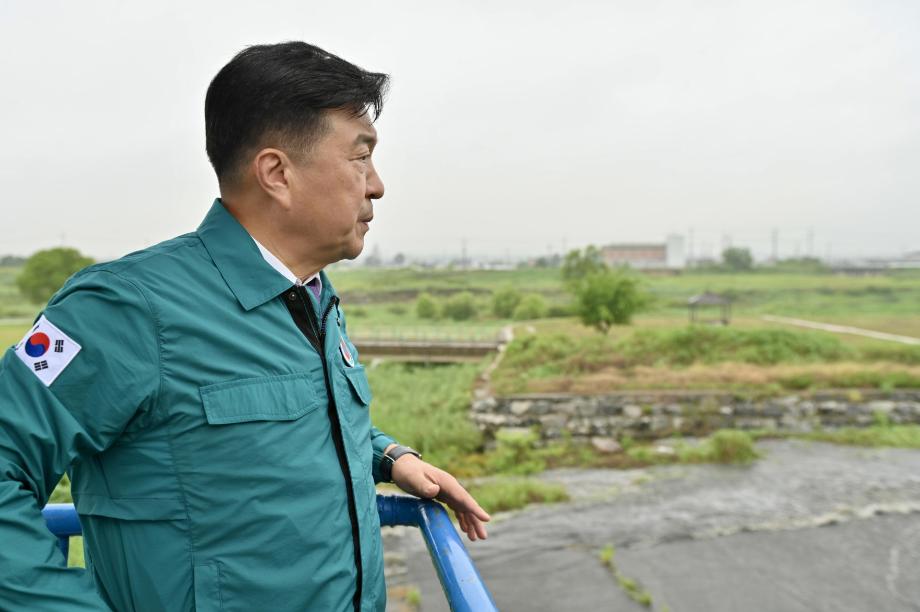 산성 배수펌프장 점검 이미지