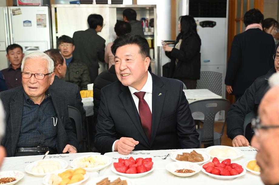 효교1리 행복경로당 무료경로식당 방문 이미지