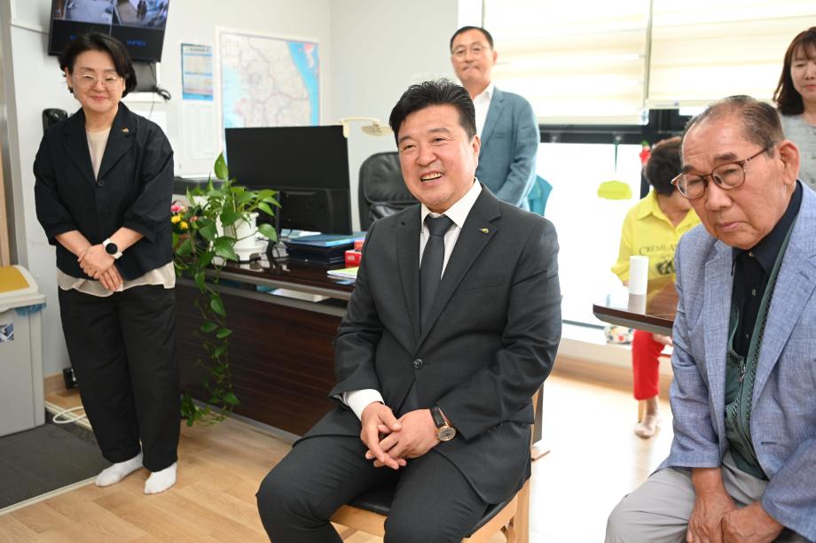 신양면분회 행복경로당 무료경로식당 방문 이미지