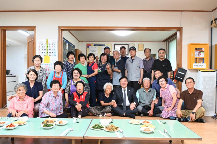 송지대야리 행복경로당 무료경로식당 방문 이미지