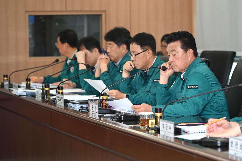수해복구 현안 회의 이미지