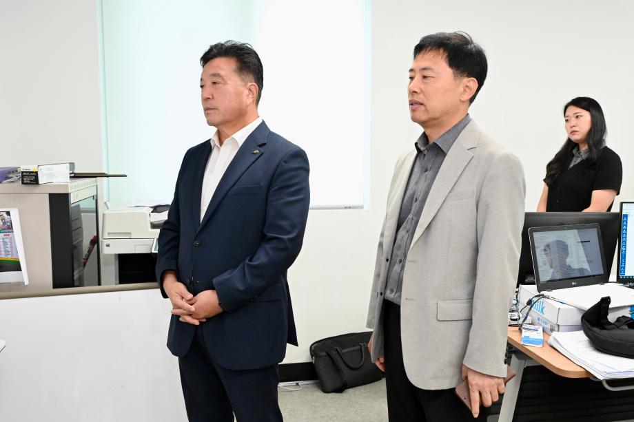 수해피해복구 합동설계반 방문 이미지