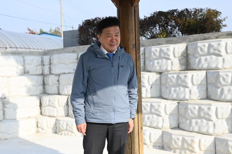 향토문화재 정비공사 현장방문 이미지