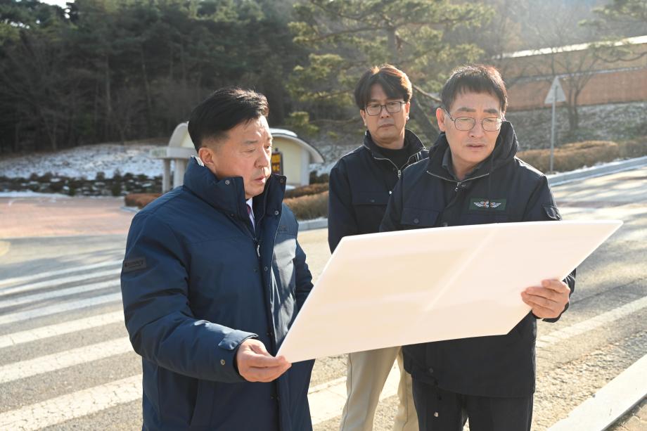 봉수산수목원 암석체험원조 조성사업 현장방문 이미지