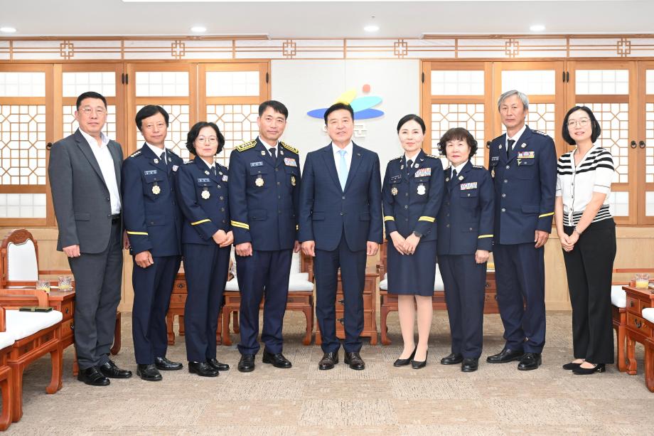 예산군의용소방대연합회 임원 내방 이미지