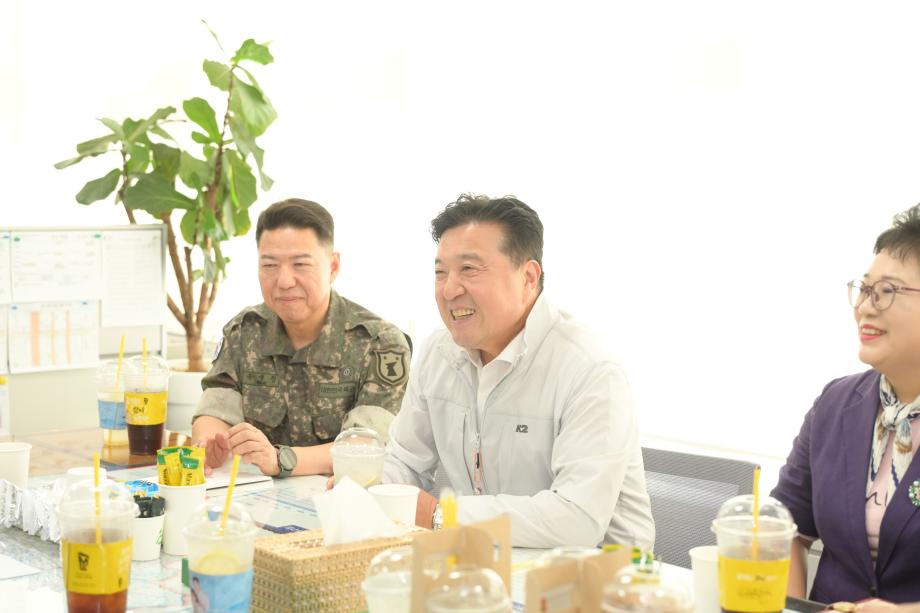 지역예비군 정기 감사장 방문 이미지