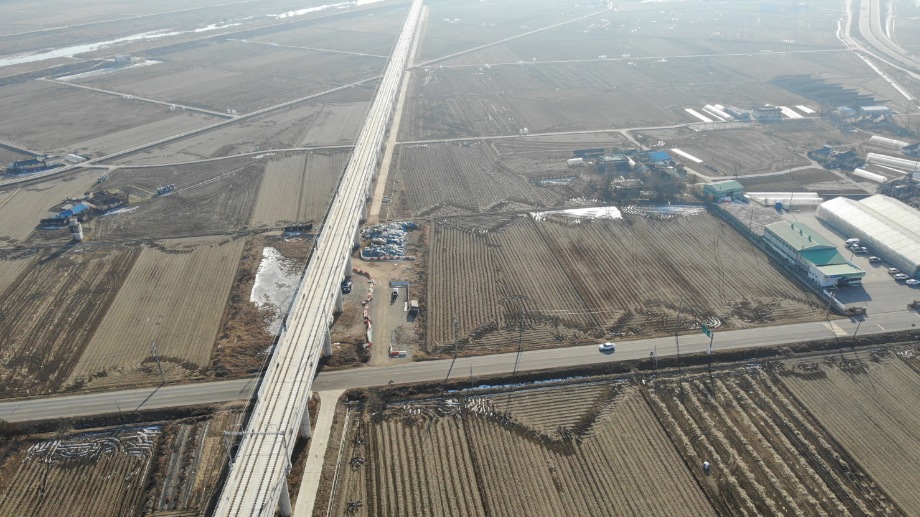 예산군, 드론 활용 신설 삽교역 부지 지가조사 실시 이미지