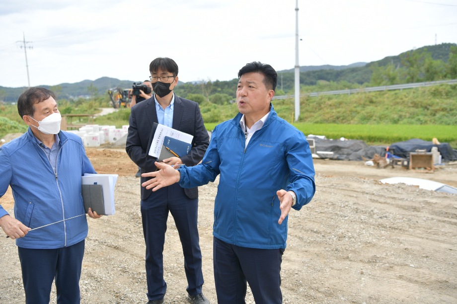 최재구 예산군수, 군정 주요사업 현장 방문 점검 이미지