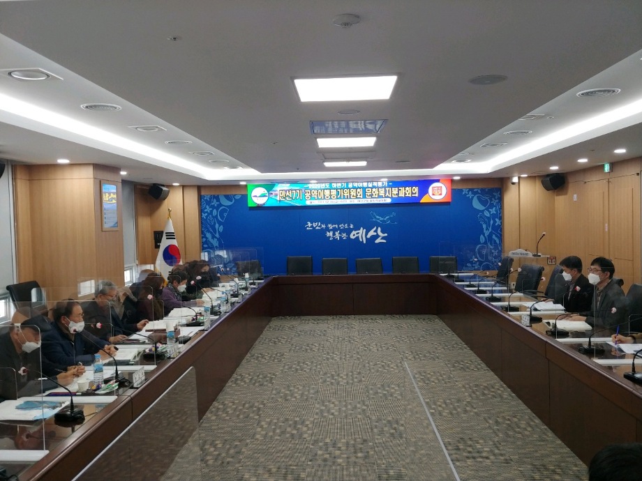 민선7기 공약이행평가위원회 2020년도 하반기 실적평가 문화복지분과회의 이미지