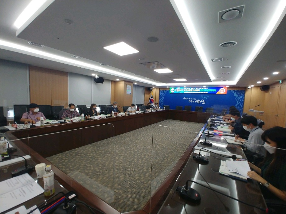 민선7기 공약이행평가위원회 2021년도 상반기 실적평가 문화복지분과회의 이미지