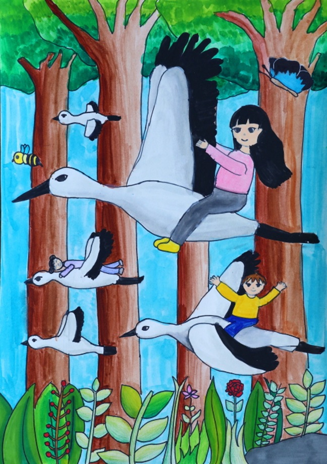 2022년 예산 황새 전국그림 공모전 그림입니다(2-2) 이미지