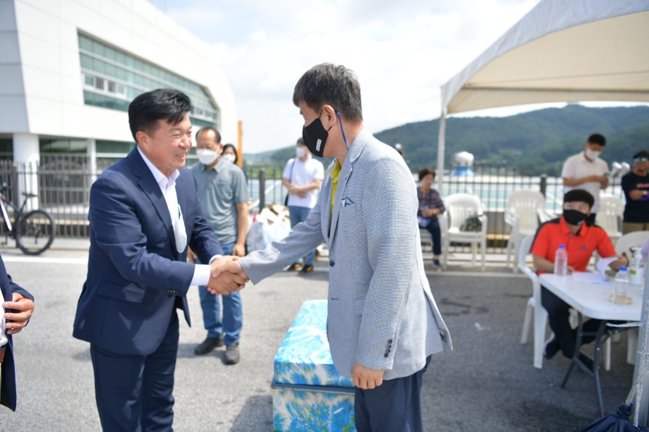대통령기 조정대회 경기관람 이미지