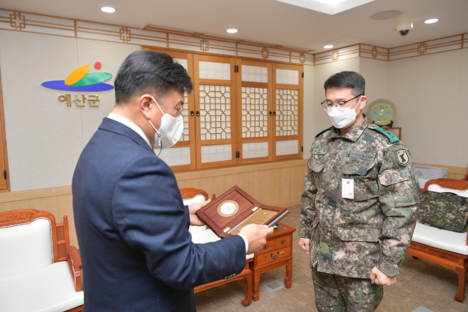 제1789부대 3대대 이취힘 대대장 내방 이미지
