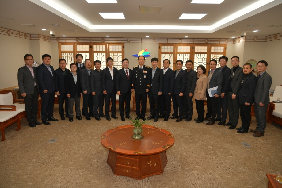 신광수 경찰서장 내방 이미지