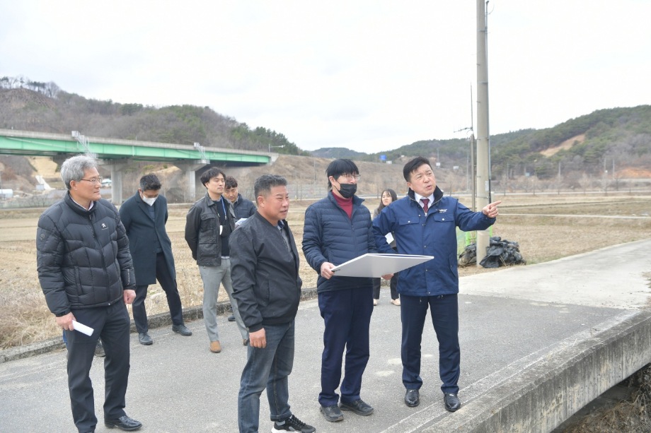 대흥 전통주체험, 대률 하천 현장 점검 이미지