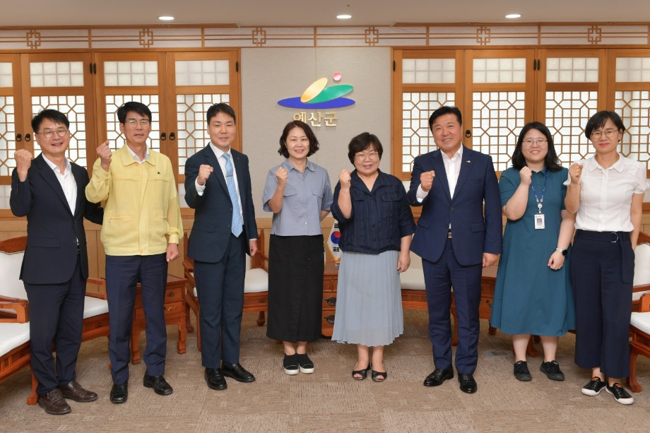 인문도시지원사업 관련 상명대학교 부총장 내방 이미지
