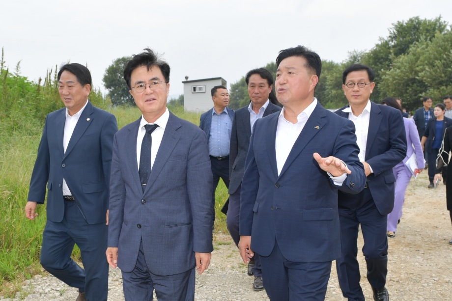 도지사 정책현장 방문(버들림수상생태공원) 이미지